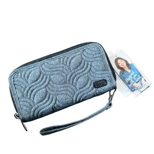 Lug Denim Quilted Wallet NWT